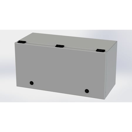 Saginaw Control & Engineering 1/4 Turn Latch Electrical Enclosures, 9 in H, 8 in D, 18 in W, NEMA 3R, 4, 12, 13, Carbon Steel SCE-L9188ELJ